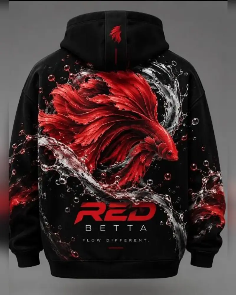 Crimson Splash Hoodie